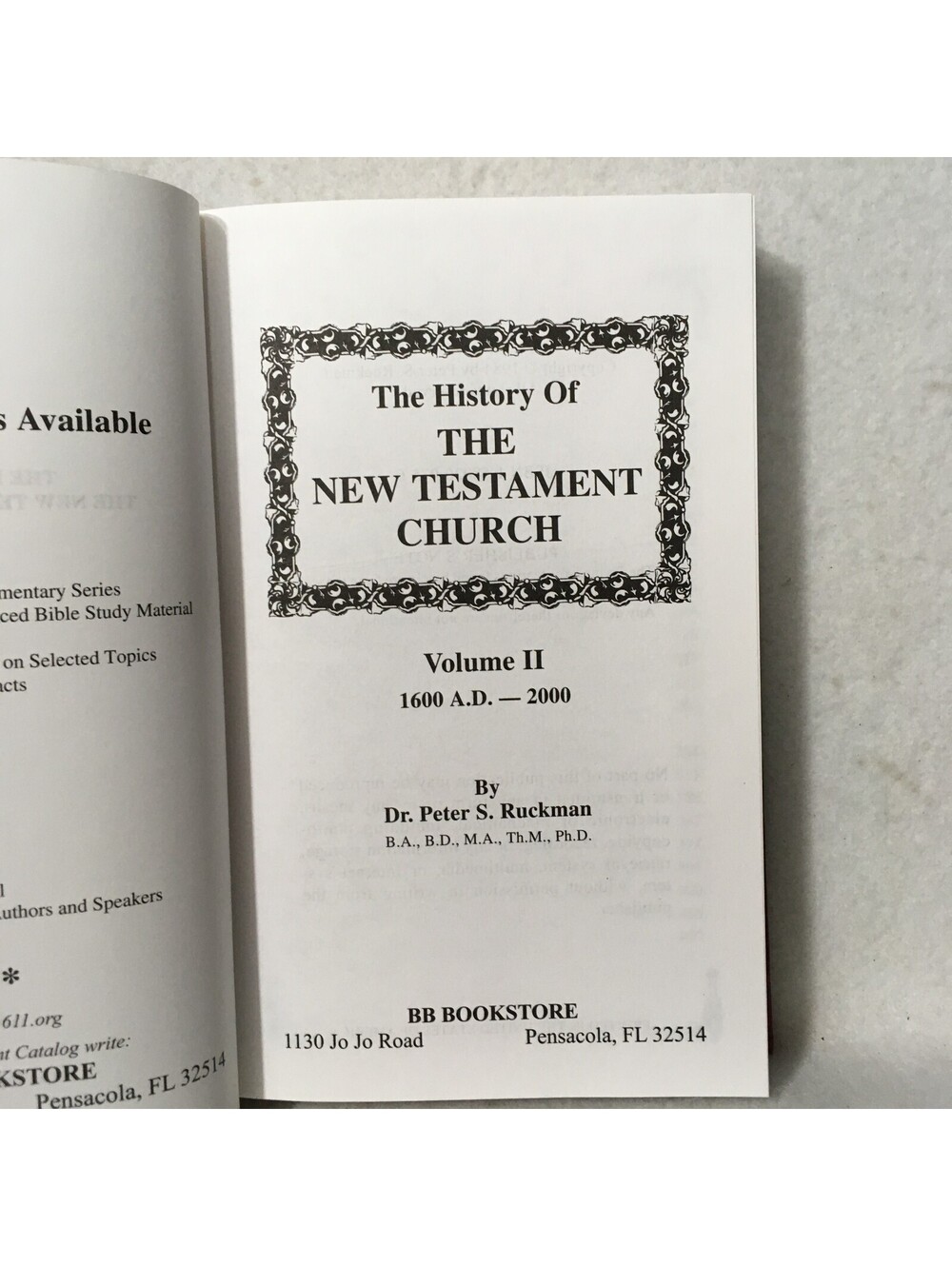 Bible Believer God NEW TESTAMENT CHURCH VOL. 2 PETER RUCKMAN COMMENTARY 1984